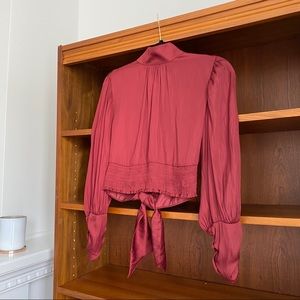 Zara Open-Back Blouse